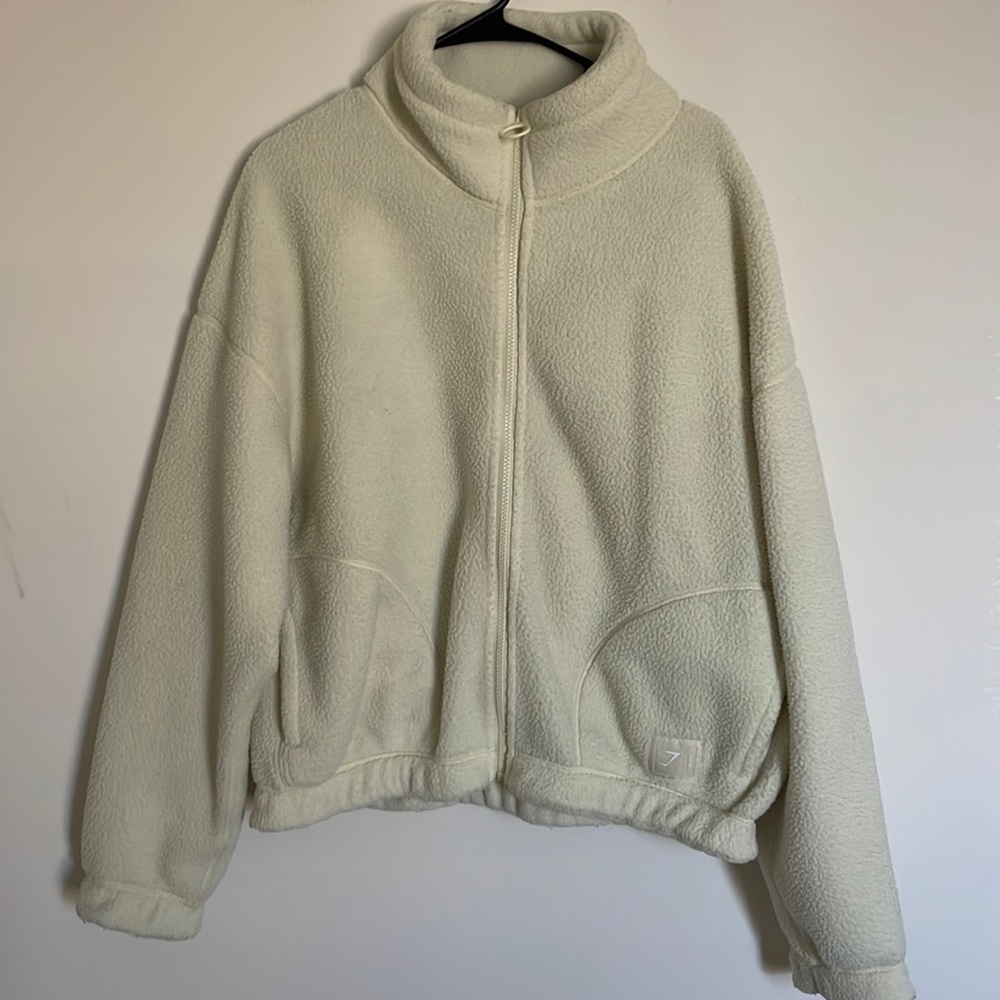 gymshark fleece full-zip size xlarge